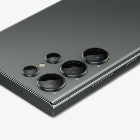 AGL05950 - Galaxy S23 Ultra EZ Fit Optik Pro Lens Protector in black showing the device